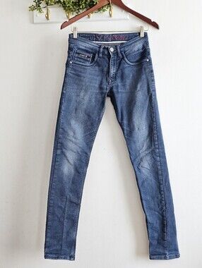 Revit Men’s Jeans Size 28 Blue Skinny Fit Premium Cotton Denim